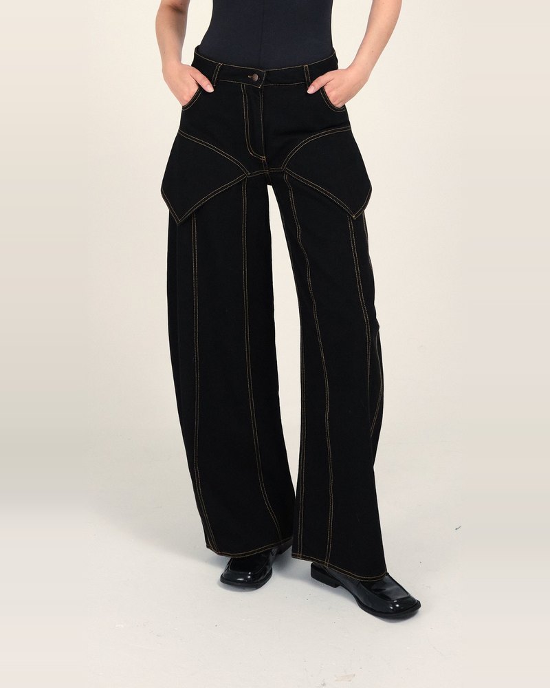 Eugenia Jeans Negro de Casa Alba