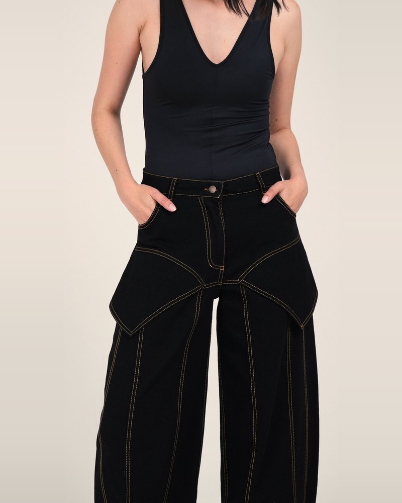 Eugenia Jeans Negro de Casa Alba