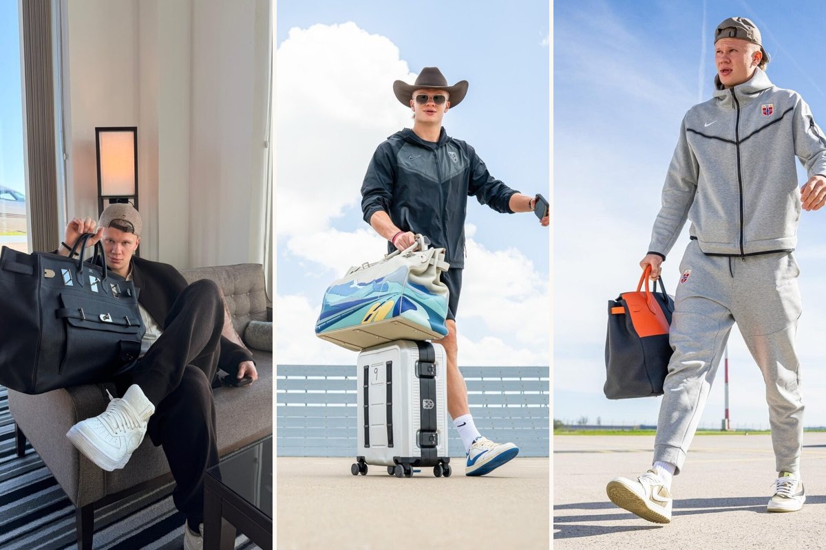 Erling Haaland y su colección de bolsos Hermès