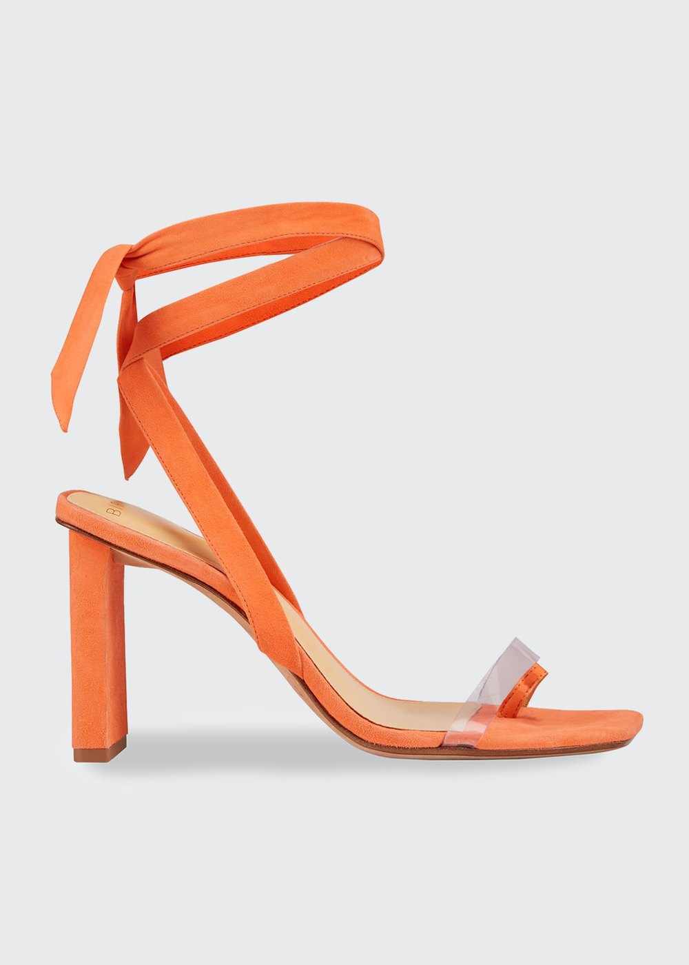 Katie Suede Ankle-Wrap Sandals — Alexandre Birman