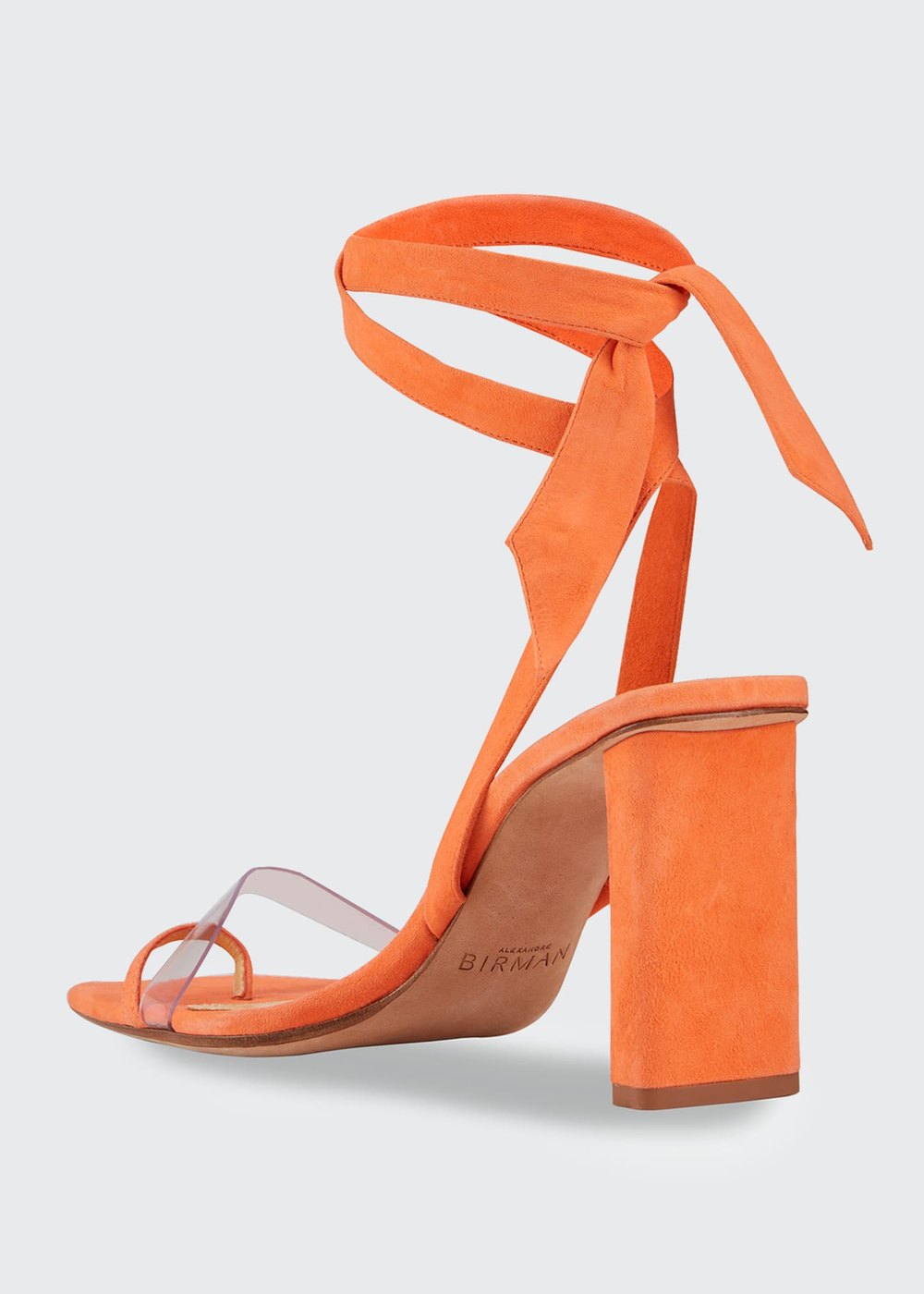 Katie Suede Ankle-Wrap Sandals de Alexandre Birman