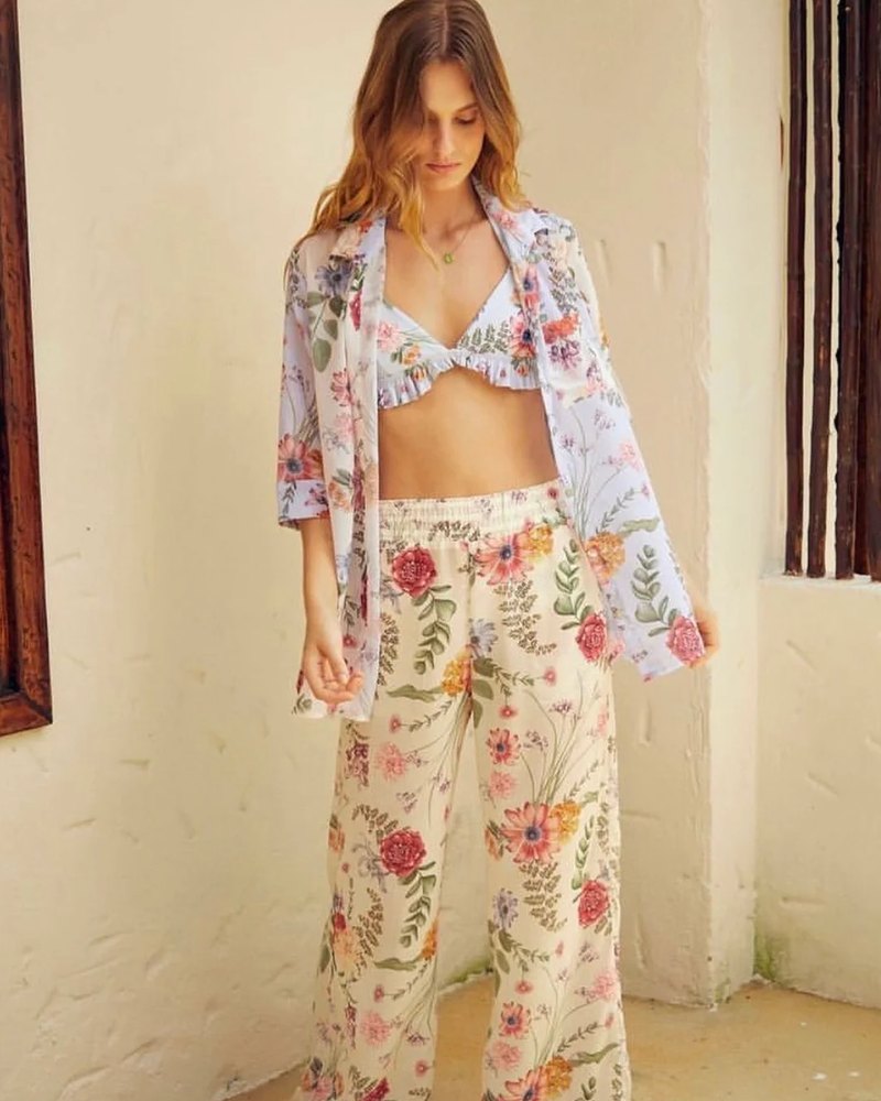 Lila Fleur Shirt, Kibys