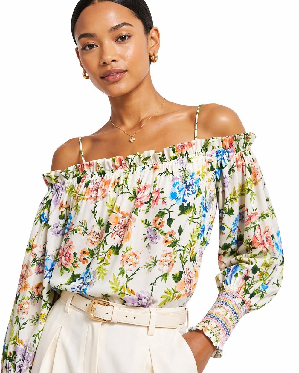 Olivia Tereza Floral Blouse — Alice + Olivia