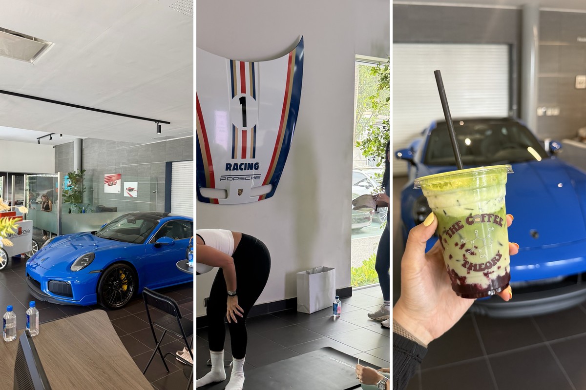 Pilates entre Porsches